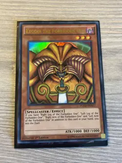 Exodia the Forbidden One YGLD-ENA17 Ultra Rare 1st Edition LP - Image 1