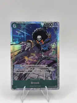 Bandai One Piece CCG Brook OP15-032 SR English Adventure on Kami's Island - Image 1