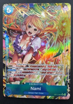 One Piece English - Nami OP11-054 SR Alternate Alt Art - Image 1