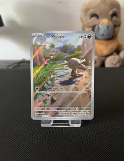 Paldean Wooper 102/094 Illustration Rare Phantasmal Flames NM Pokemon TCG - Image 1