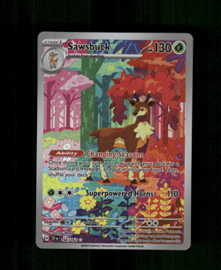 Custom HOLO Sawsbuck Card READ DESCRIPTION BELOW - Image 1