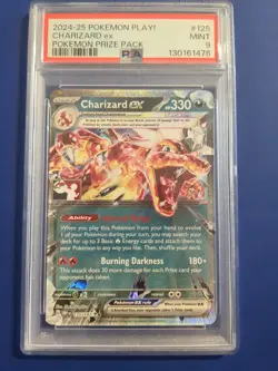 Pokemon TCG Pokemon Play Stamp Charizard EX #125 PSA 9 MINT!! - Image 1