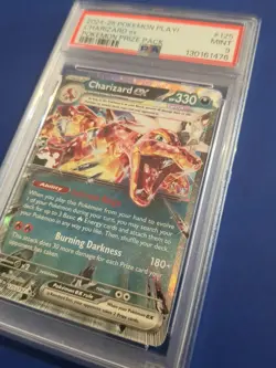 Pokemon TCG Pokemon Play Stamp Charizard EX #125 PSA 9 MINT!! - Image 2