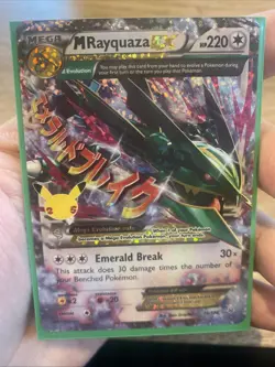 Pokemon TCG Mega M Rayquaza EX Card Celebrations Series 76/108 - Image 2