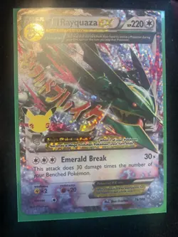 Pokemon TCG Mega M Rayquaza EX Card Celebrations Series 76/108 - Image 4