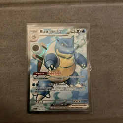 Pokemon TCG Blastoise ex Scarlet & Violet-151 184/165 Holo Ultra Rare - Image 1