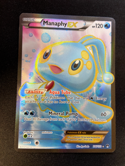 Pokemon TCG Manaphy EX Full Art Breakpoint Card 116/122 - Image 1