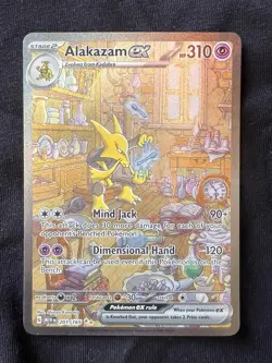 Pokemon Alakazam TCG EX 201/165 Scarlet & Violet 151 - Image 1