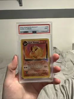 Pokemon Dark Flareon TCG Team Rocket Card 35/82 Unlimited Uncommon, PSA 9 - Image 1