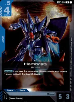 Hambrabi GD03-004 Gundam Steel Requiem R NM - Image 1