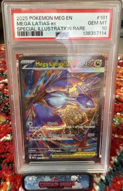 2025 Pokemon MEGA EVOLUTION SPECIAL ILLUSTRATION RARE #181 Mega Latias EX PSA 10 - Image 1