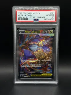 Pokemon Mega Evolution Latias ex Special Illustration Rare 181/132 PSA 10 GEM💎 - Image 1