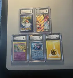 Lot of 5 Miscut Pokemon Error Cards CGC Graded - Custom Listing captaism_0 - Image 1