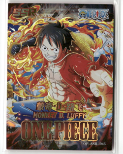 MONKEY D LUFFY SSR OP-SSR-045 GRAND LINE 1997 ONE PIECE Anime Collectible Card - Image 1