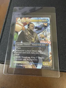 ~ King T'Challa (Borderless) (0346) ~ NM Foil ~ Marvel Super Heroes ~ MTG ~ - Image 1