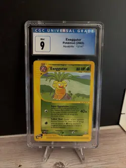 Exeggutor 12/147 RARE Aquapolis Pokemon ereader Card CGC mint 9 - Image 1