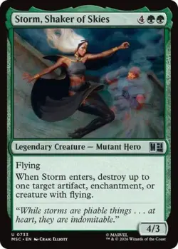 ~ Storm, Shaker of Skies ~ NM Foil ~ Commander: Marvel Super Heroes ~ MTG ~ - Image 1