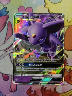 Espeon GX - 61/149 - Pokemon Sun & Moon Base Set Ultra Rare Card DMG - Image 1