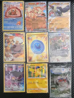 Nintendo Pokemon TCG Pokemon GO 9-Card Holo/Foil Lot Bibarel Arcanine ex + - Image 1