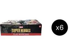 SEALED CASE! 6x Play Booster Box Marvel Super Heroes MSH MTG Low Buy It Now - Image 1