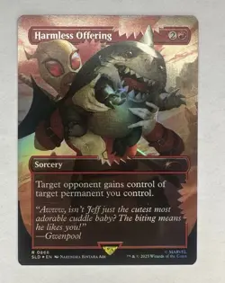 MTG - Harmless Offering | Secret Lair Drop | Rare Foil | Gwenpool Jeff - Image 1