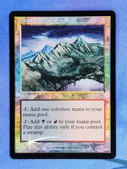 1x FOIL Tainted Peak, LP (see photos), Torment (TOR), Magic: the Gathering, MtG - Image 1