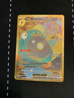 Iono's Bellibolt EX Sir 188/159 Holo Pokemon TCG Card Journey Together - Image 1