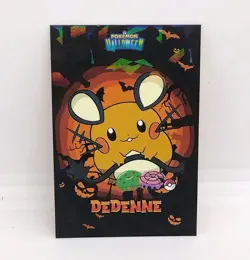 Pokemon 2024 Card Database Halloween Set Dedenne Cracked Ice Holo Peru US Seller - Image 1