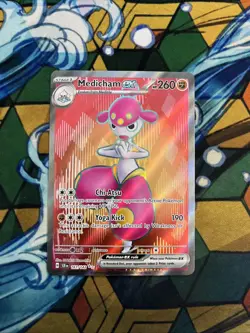 Medicham EX Full Art Secret Rare Card Stellar Crown 161/142 - Image 1