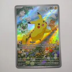 Pikachu #088 Promo from Paldea Adventure Chest Pokemon Black Star Card NM - Image 1