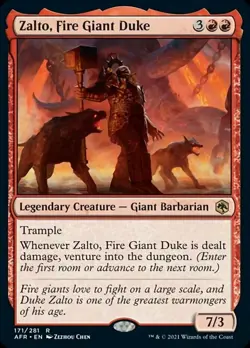 x1 Zalto, Fire Giant Duke - Forgotten Realms - NM - MTG - Image 1