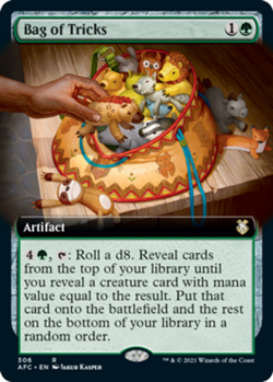 x1 Bag of Tricks - Extended Art - Commander: Forgotten Realms - NM - MTG - Image 1