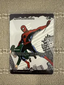 Heroic Intervention - 0034 - M - Borderless - Non-Foil - Spider-Man - MTG - NM/M - Image 1