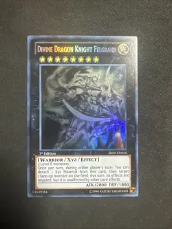 Yugioh Divine Dragon Knight Felgrand SHSP-EN056 Ghost Rare 1st ENGLISH NM - Image 1