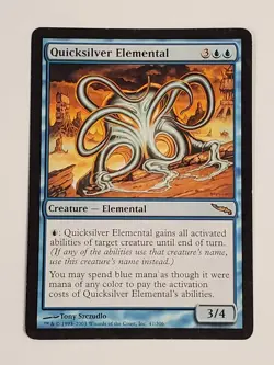MTG Quicksilver Elemental (Mirrodin/Blue/R) - BGM - Image 1