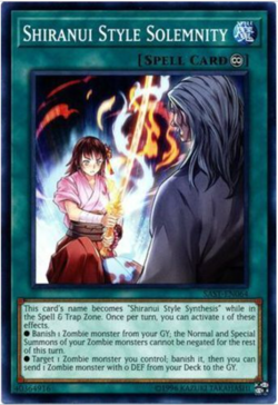 Yu-Gi-Oh! - X3 Shiranui Style Solemnity - SAST-EN064 -COMMON- Unlimited - NM/M - Image 1