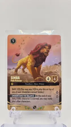 Disney Lorcana Simba Pride Protector Non-Foil Promo DLC Challenge 8/C2 EN NM - Image 1