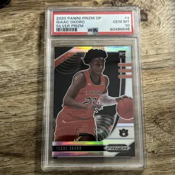 2020-21 Prizm Draft Picks Isaac Okoro Silver Prizm Refractor RC Cavaliers PSA 10 - Image 1