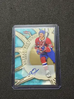 2025-26 UD Fleer Ultra Ultrastructures Ivan Demidov SR 11 of 25 Gold Rookie Auto - Image 2
