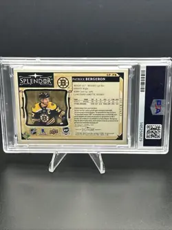 2024 The Cup Splendor 3 Color Patch Auto /36 Patrice Bergeron PSA 9 MINT 🔥🏒🔥 - Image 4
