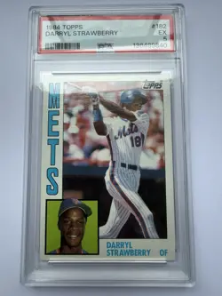 Topps 1984 Topps Darryl Strawberry New York Mets #182 Rookie PSA - Image 1