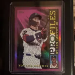 2026 Topps Series 1 Topps Profiles Pete Crow-Armstrong Pink Foil TP-13 - Image 1