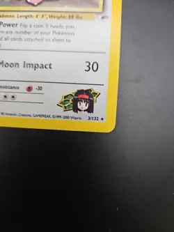 Holo Rare Erika's Clefable (3/132) card from the Gym Heroes expansion set - Image 2