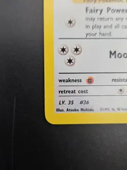 Holo Rare Erika's Clefable (3/132) card from the Gym Heroes expansion set - Image 3