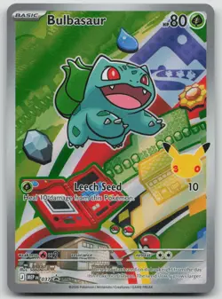 First Partner Kanto Starters Bulbasaur, Charmander, Squirtle Pokemon 3 Card Set - Image 1