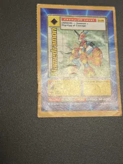 Flamedramon Digimon Card Digital Monsters Bandai 2000 Fx-08 Promo Card RARE - Image 5