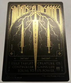 MTG Swords to Plowshares (Gold Foil Etched) | Secret Lair Drop M/NM - Image 2