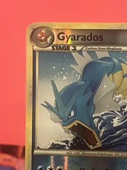 Pokemon Gyarados TCG HeartGold SoulSilver Reverse Holo Card 4/123 Damaged - Image 3