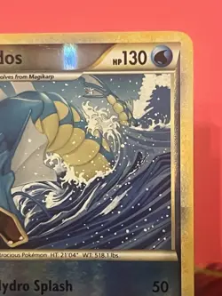 Pokemon Gyarados TCG HeartGold SoulSilver Reverse Holo Card 4/123 Damaged - Image 4