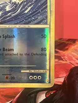 Pokemon Gyarados TCG HeartGold SoulSilver Reverse Holo Card 4/123 Damaged - Image 5